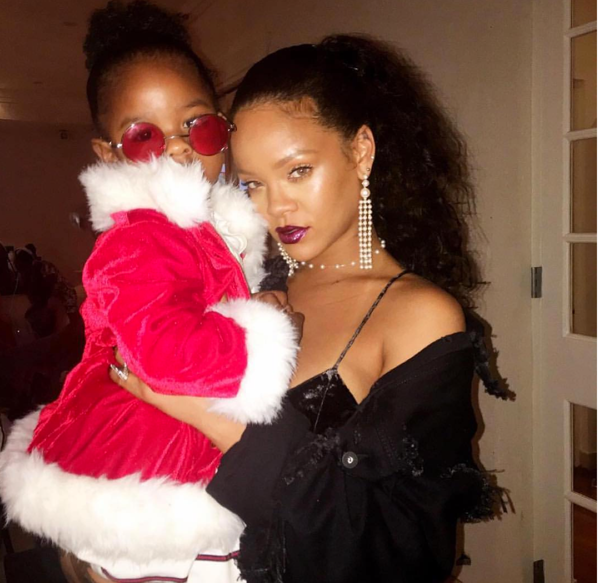 Rihanna and Baby Cousin Majesty Were The Absolute Cutest While Celebrating Christmas
